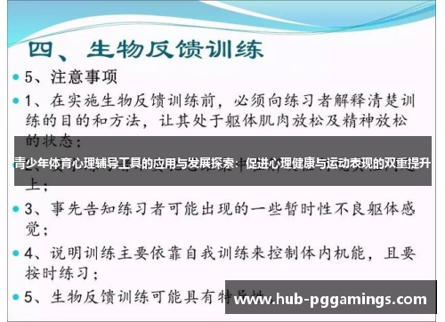 青少年体育心理辅导工具的应用与发展探索：促进心理健康与运动表现的双重提升